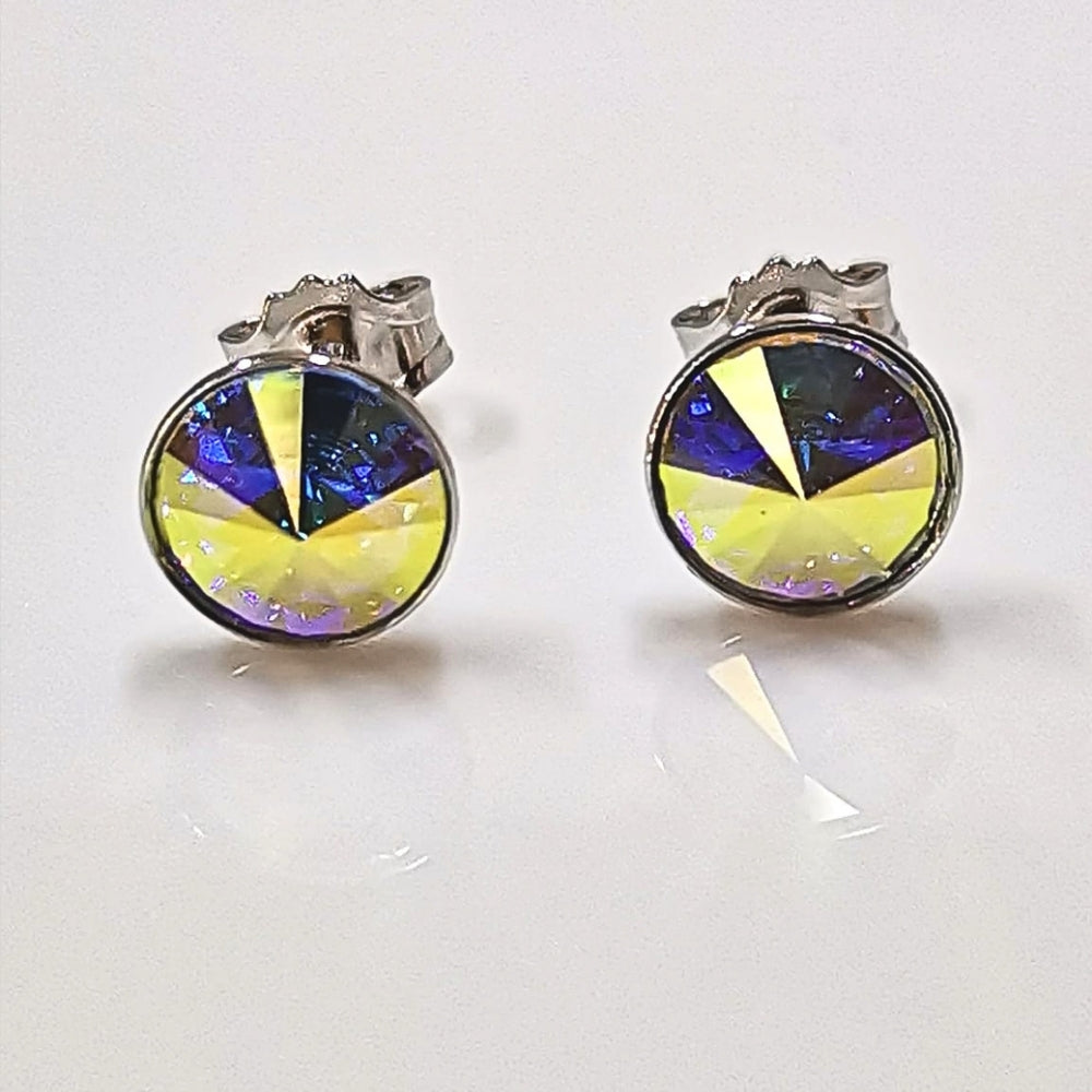 Aros de plata 925 Prisma tono Aurora