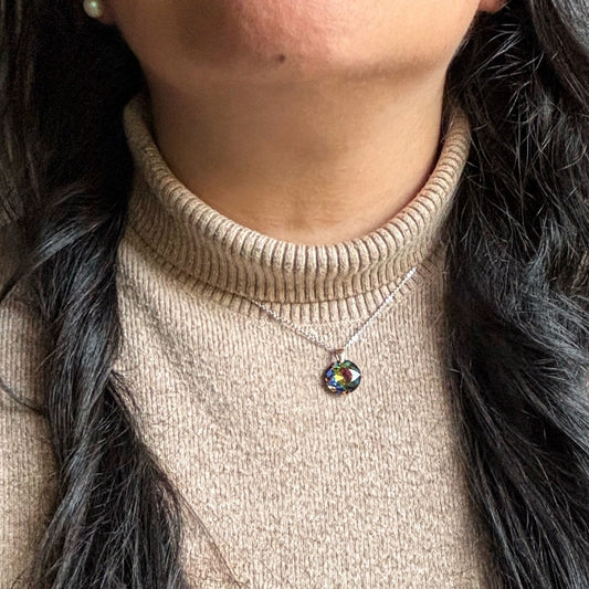 Collar Cristal Azul Sereno — Plata 925 con Cristal Austriaco