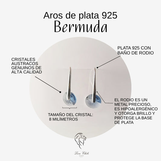 Aros cristal colgantes BERMUDA