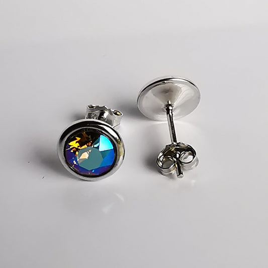 Aros de plata 925 Classic cristal