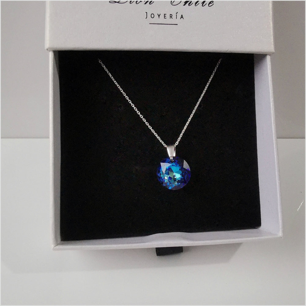 Collar cristal Azul Sereno