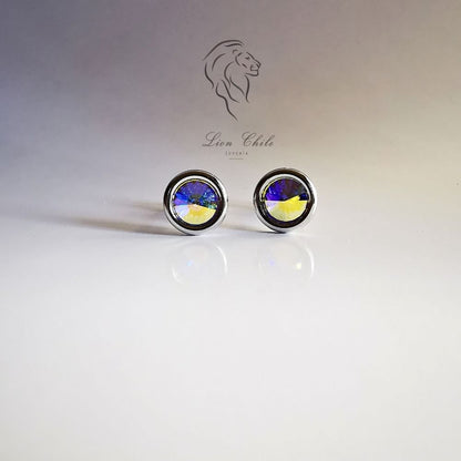 Aros plata 925  Classic color Aurora