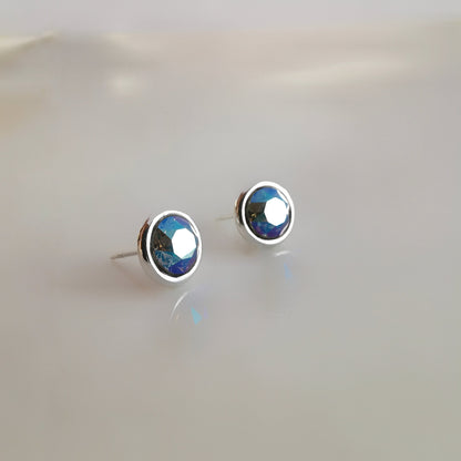 Aros de plata 925 Classic cristal