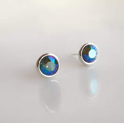 Aros de plata 925 Classic cristal