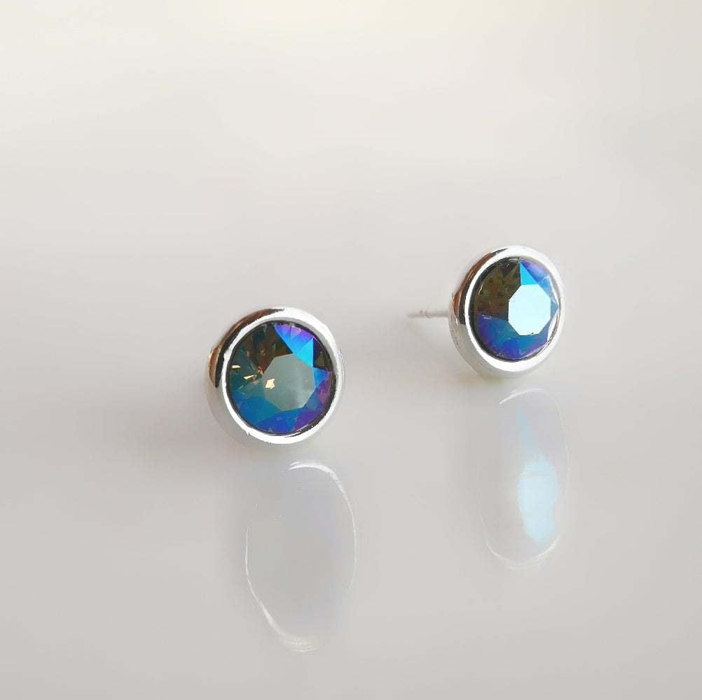Aros de plata 925 Classic cristal