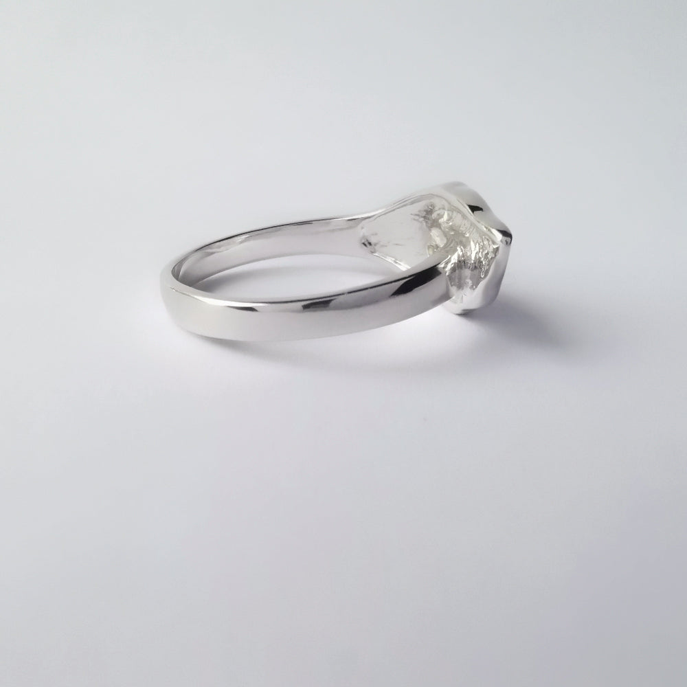 Anillo plata 925 diseño Hoja