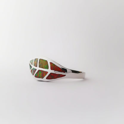 Anillo plata 925 diseño Hoja