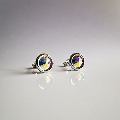 Aros plata 925  Classic color Aurora