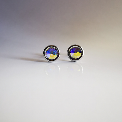 Aros plata 925  Classic color Aurora