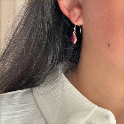 Aros colgantes plata 925 Joyería Lion Chile