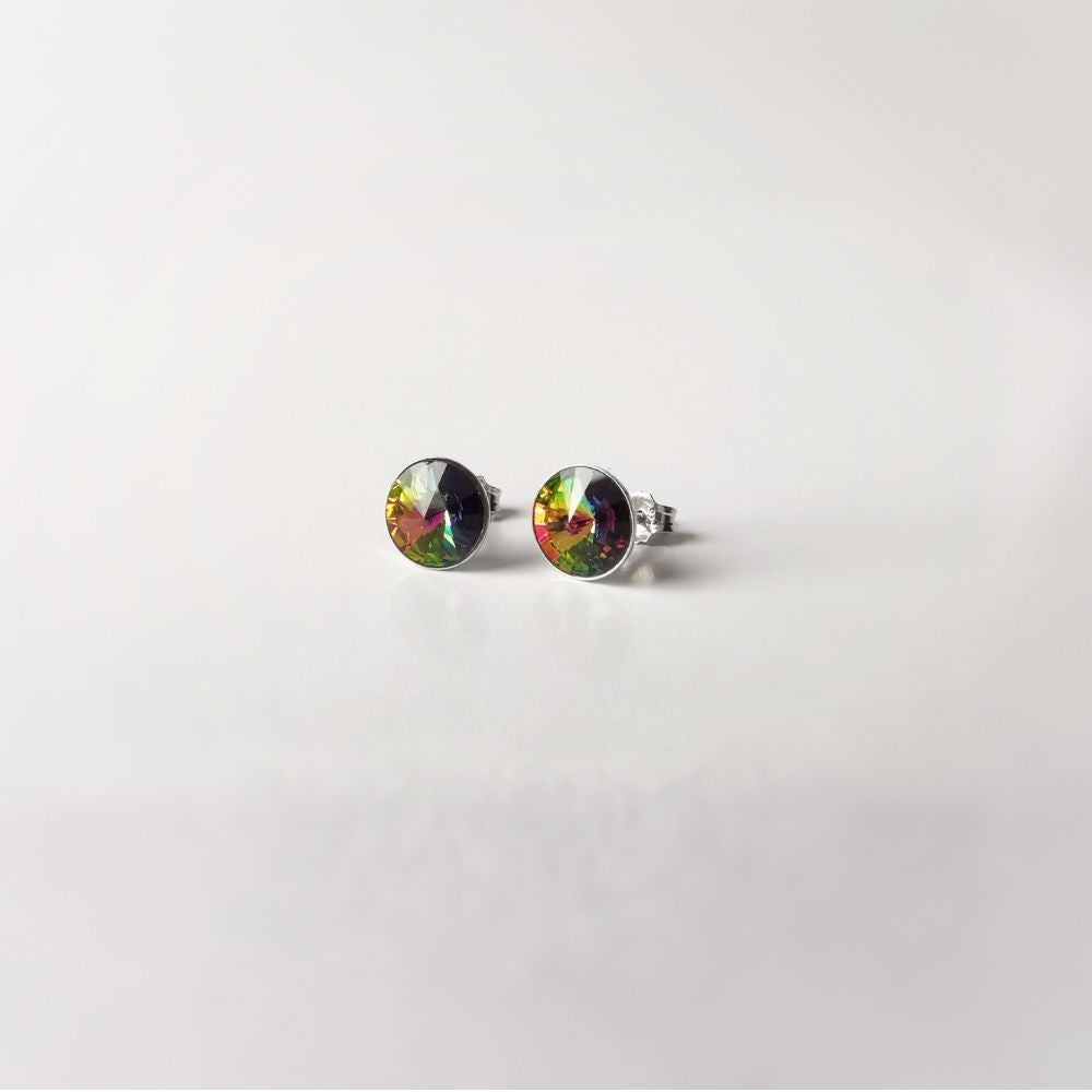 Aros plata 925 Essential Cristal Multicolor