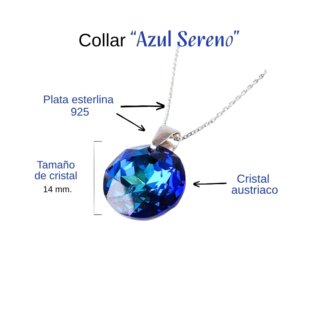 Collar cristal Azul Sereno