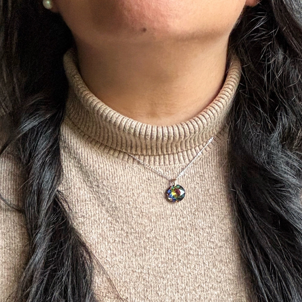 Collar Cristal Azul Sereno — Plata 925 con Cristal Austriaco