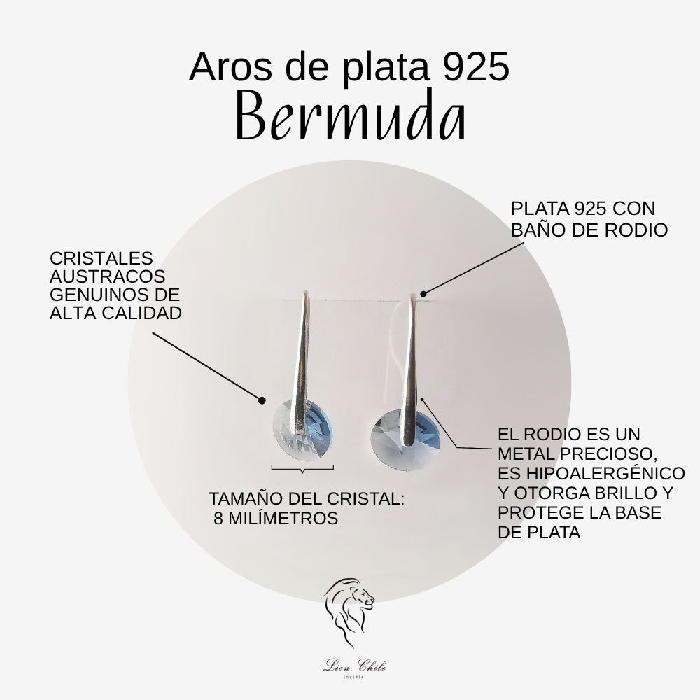 Aros cristal colgantes BERMUDA