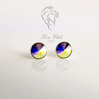 Aros de plata 925 Prisma tono Aurora