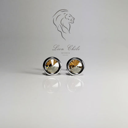 Aros de plata 925 Classic con cristal
