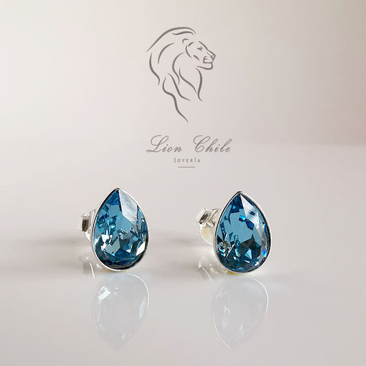 Aros plata 925 con cristales austriacos