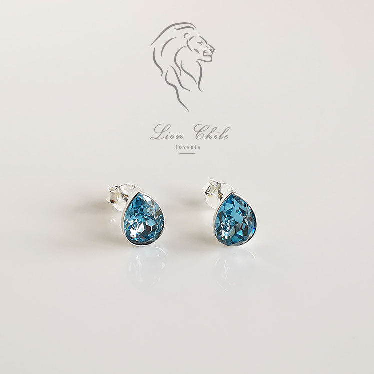 Aros plata 925 con cristales austriacos
