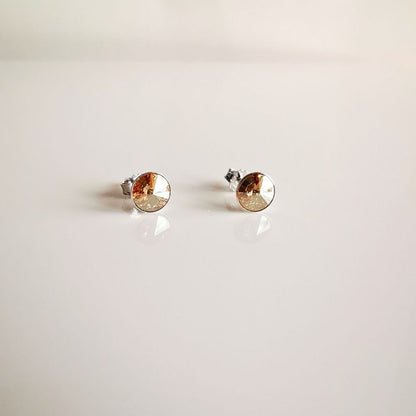 Aros de plata 925 Prisma tono Miel