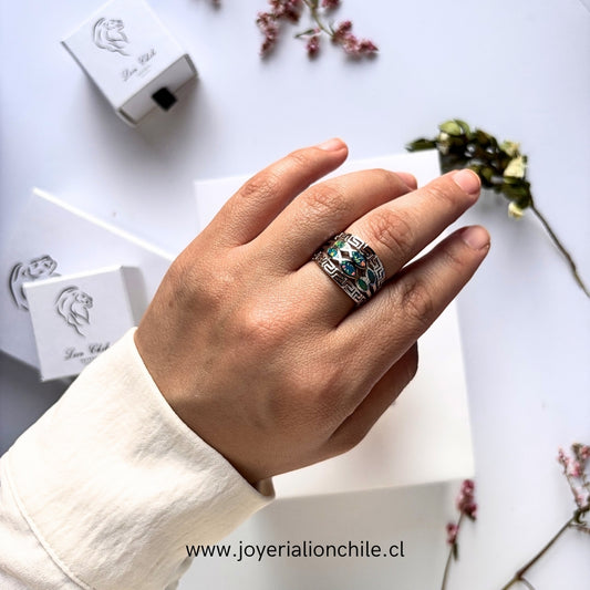 Anillo de plata 925 "OCEANO"