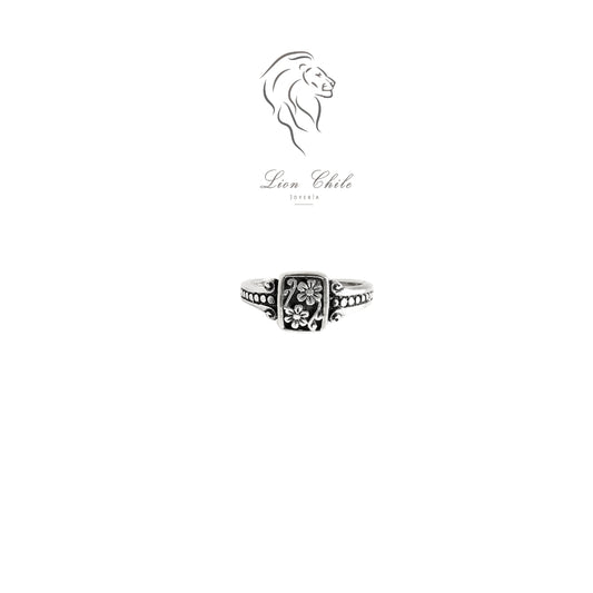 Anillo Flores Plata 925 Hecho a Mano, Joyería Lion Chile