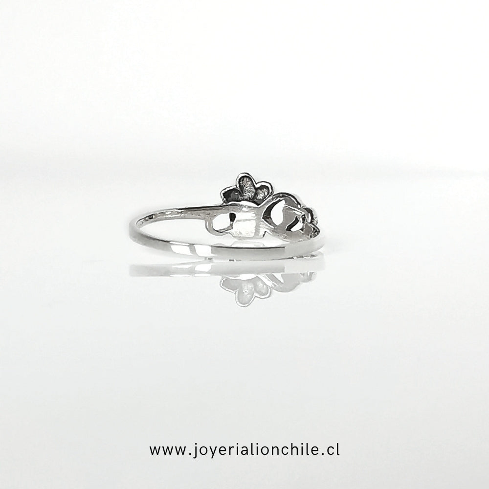 Anillo Floral Plata 925 Hecho a Mano | Joyería Lion Chile