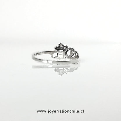 Anillo Floral Plata 925 Hecho a Mano | Joyería Lion Chile