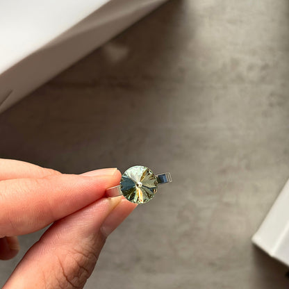 Anillo de Plata 925 con Cristal y Baño de Rodio "AURA"