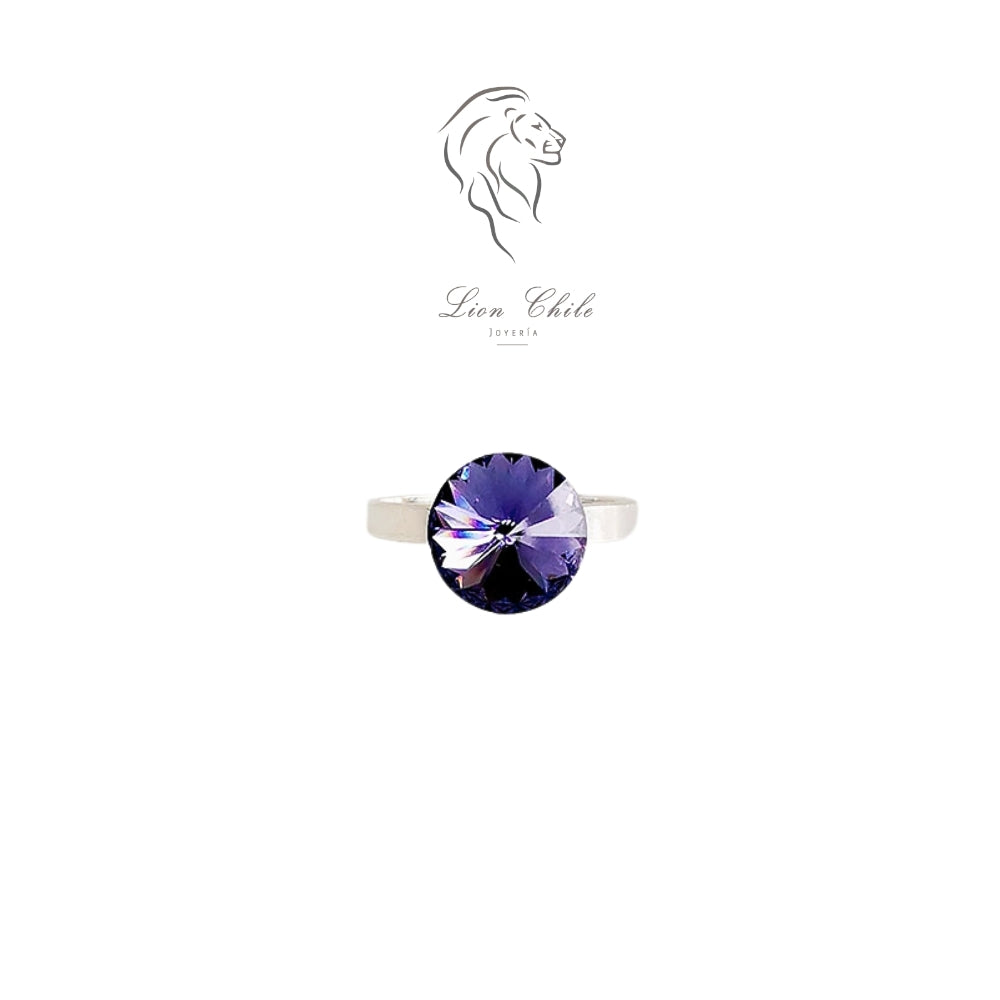 Anillo de plata 925 con cristal "Aura"