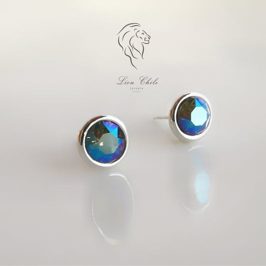 Aros de plata 925 Classic cristal
