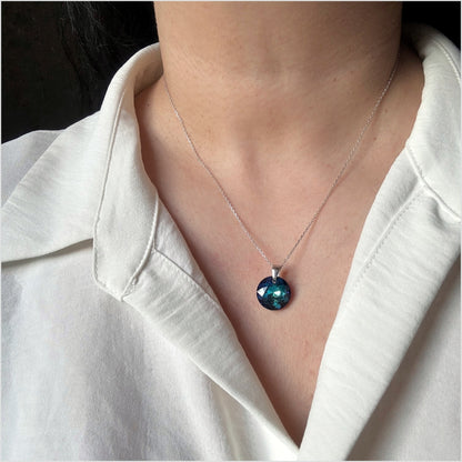 Collar cristal Azul Sereno