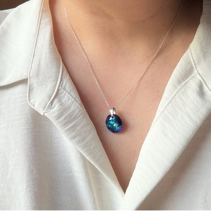 Collar cristal Azul Sereno