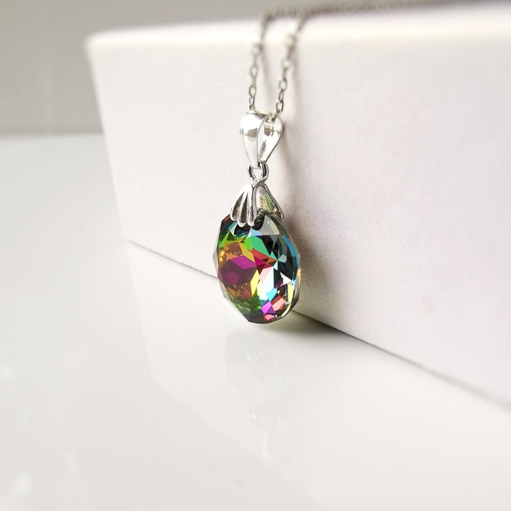 Collar Cristal Azul Sereno — Plata 925 con Cristal Austriaco