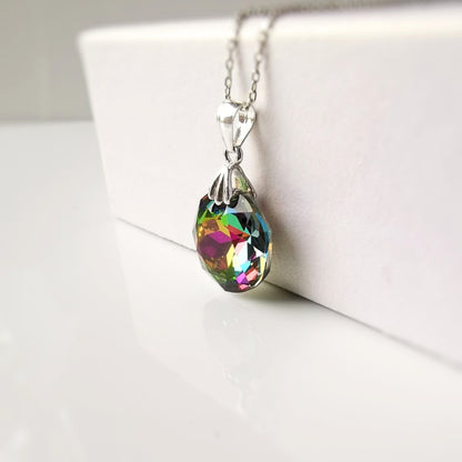 Collar Cristal Azul Sereno — Plata 925 con Cristal Austriaco